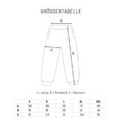 Inchez Größentabelle Jogger