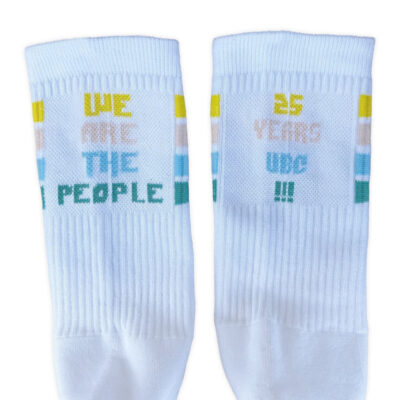 Alternative view of UBC 2026 Socken Stripes - white